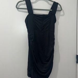 Black mini dress, size S, stretchy